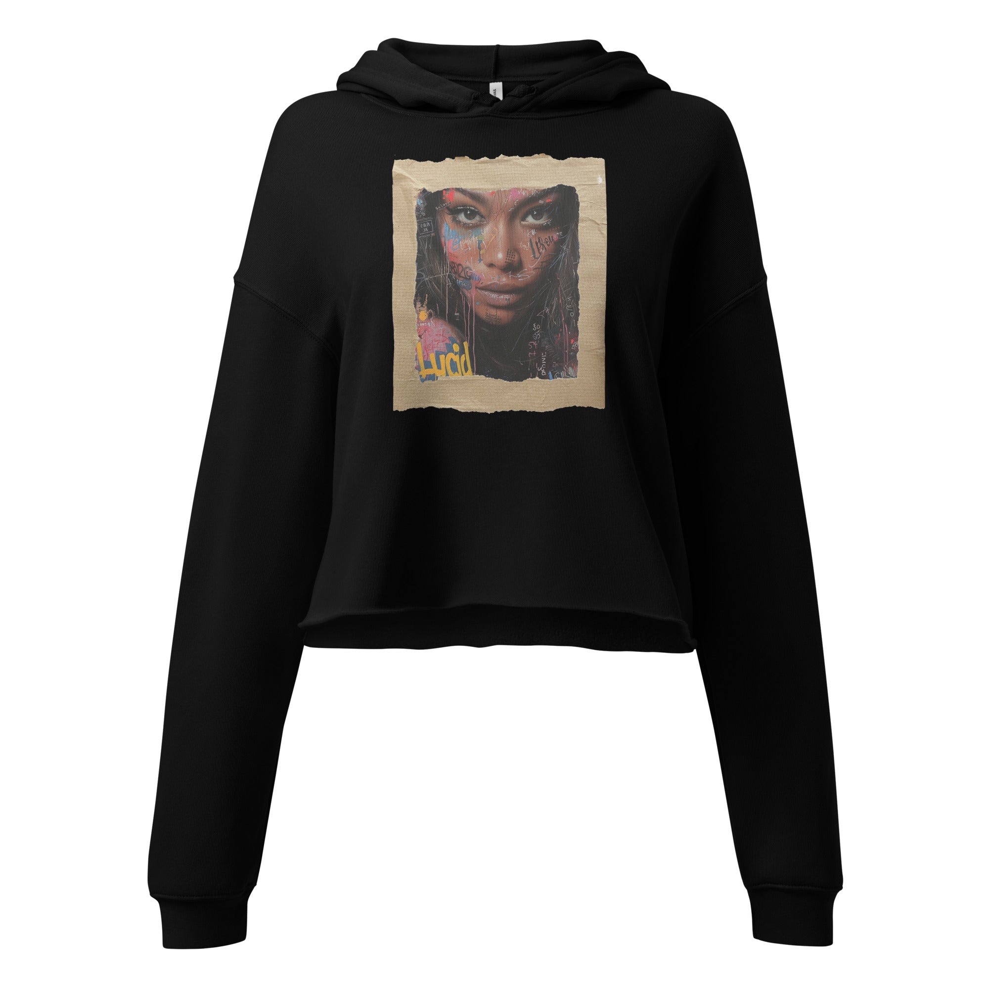 Lucid Graffiti Crop Hoodie